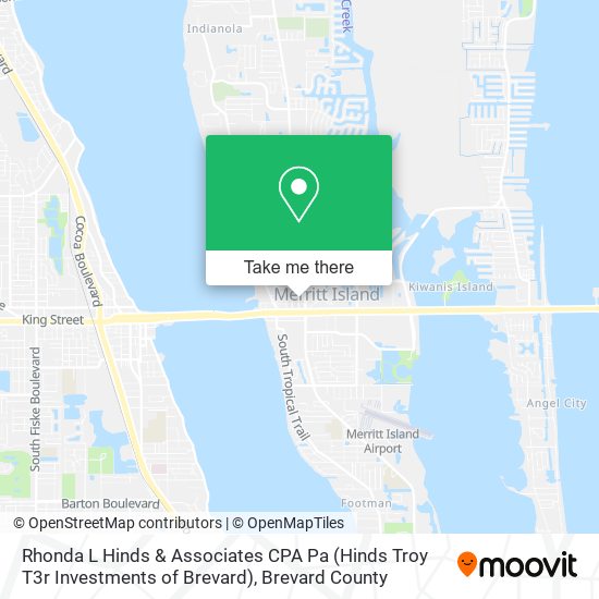 Mapa de Rhonda L Hinds & Associates CPA Pa (Hinds Troy T3r Investments of Brevard)