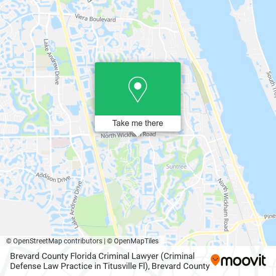 Mapa de Brevard County Florida Criminal Lawyer (Criminal Defense Law Practice in Titusville Fl)