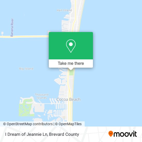 I Dream of Jeannie Ln map