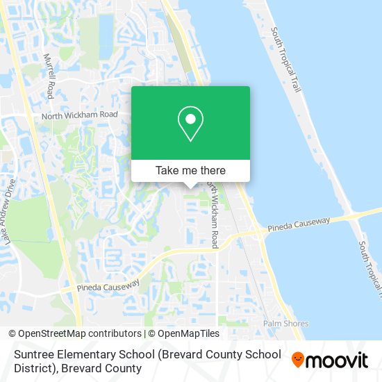 Mapa de Suntree Elementary School (Brevard County School District)