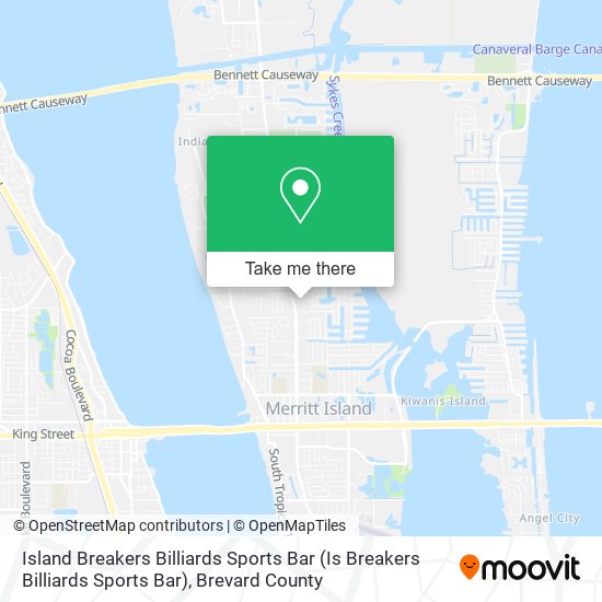 Island Breakers Billiards Sports Bar map