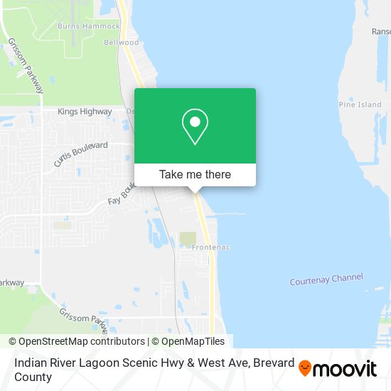 Mapa de Indian River Lagoon Scenic Hwy & West Ave