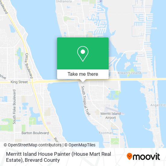 Mapa de Merritt Island House Painter (House Mart Real Estate)