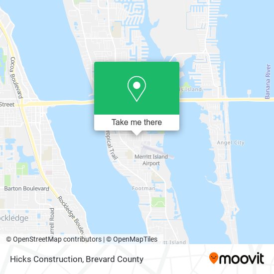 Hicks Construction map