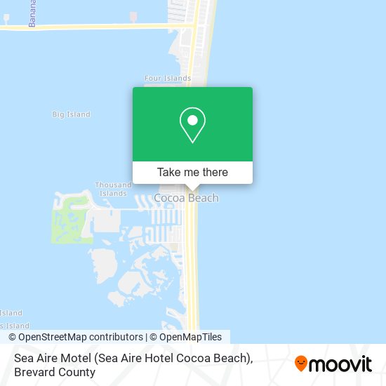 Mapa de Sea Aire Motel (Sea Aire Hotel Cocoa Beach)