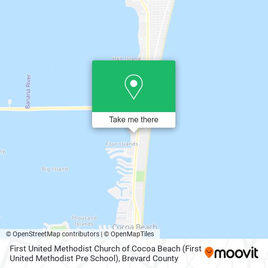 Mapa de First United Methodist Church of Cocoa Beach (First United Methodist Pre School)