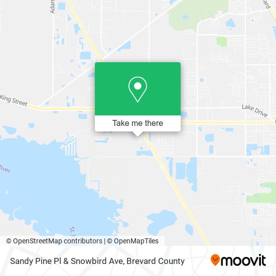 Sandy Pine Pl & Snowbird Ave map