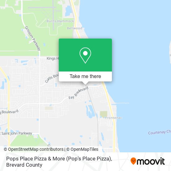 Mapa de Pops Place Pizza & More (Pop's Place Pizza)