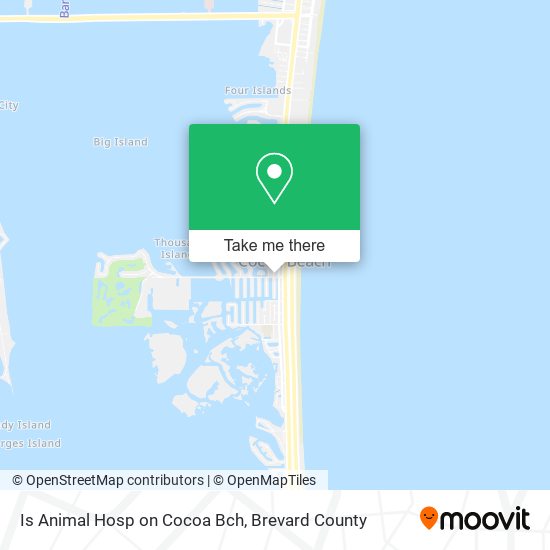 Is Animal Hosp on Cocoa Bch map