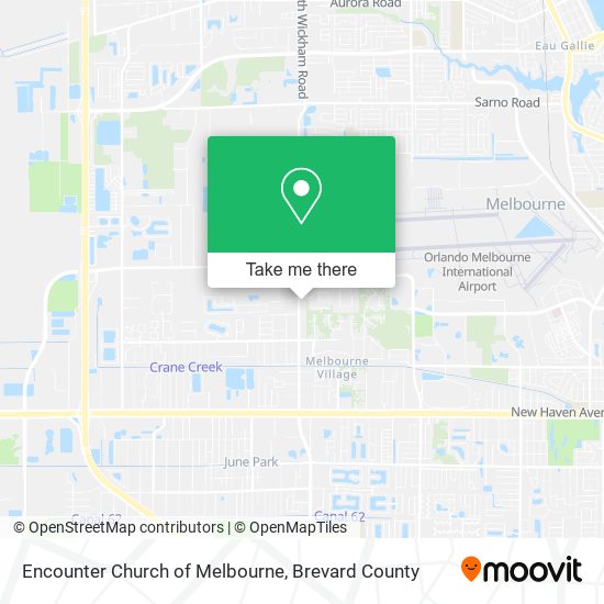 Encounter Church of Melbourne map