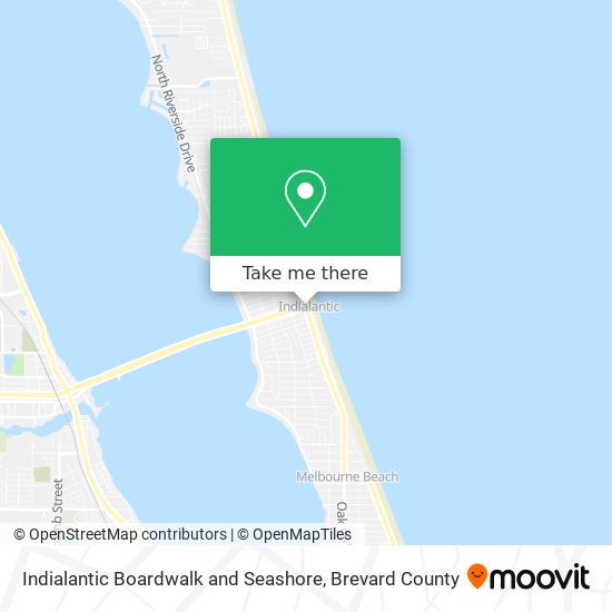 Indialantic Boardwalk and Seashore map