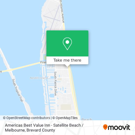 Americas Best Value Inn - Satellite Beach / Melbourne map