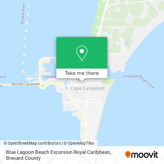 Blue Lagoon Beach Excursion Royal Caribbean map