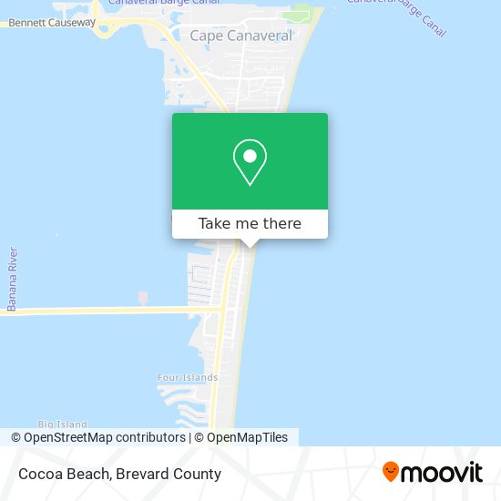 Cocoa Beach map