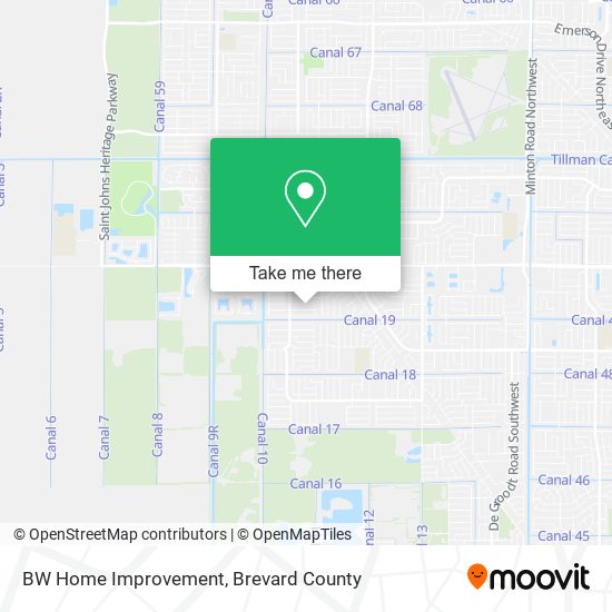 BW Home Improvement map