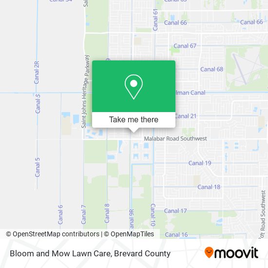 Mapa de Bloom and Mow Lawn Care
