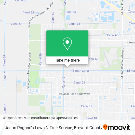 Mapa de Jason Pagano's Lawn N Tree Service