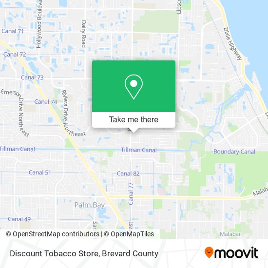 Mapa de Discount Tobacco Store