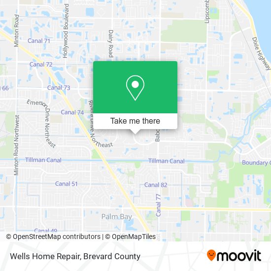 Wells Home Repair map