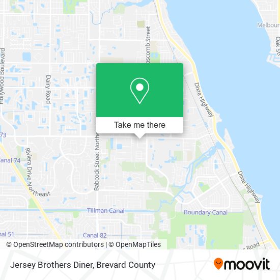 Mapa de Jersey Brothers Diner