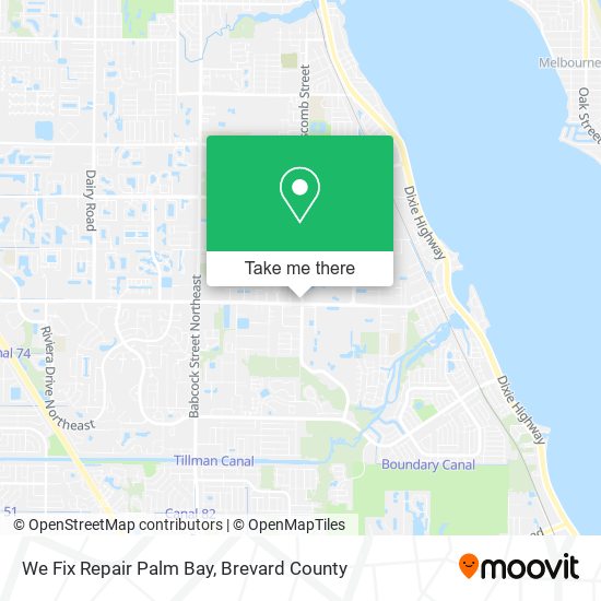 We Fix Repair Palm Bay map