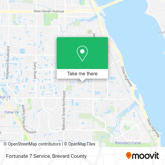 Fortunate 7 Service map