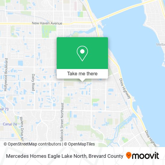 Mapa de Mercedes Homes Eagle Lake North