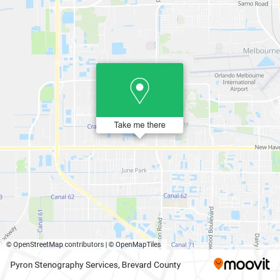 Pyron Stenography Services map