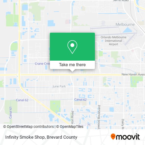 Mapa de Infinity Smoke Shop