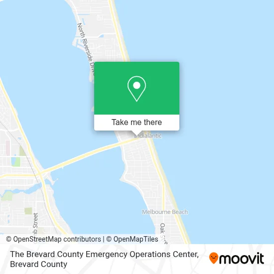 The Brevard County Emergency Operations Center map