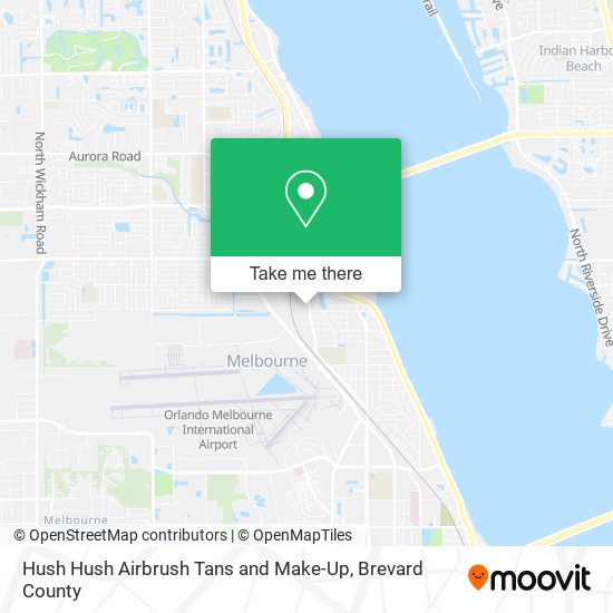 Hush Hush Airbrush Tans and Make-Up map