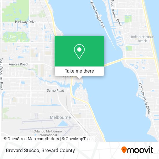 Brevard Stucco map