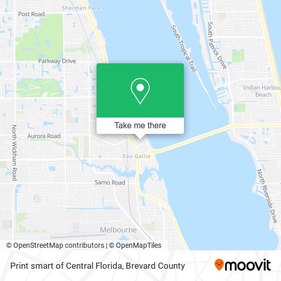 Print smart of Central Florida map