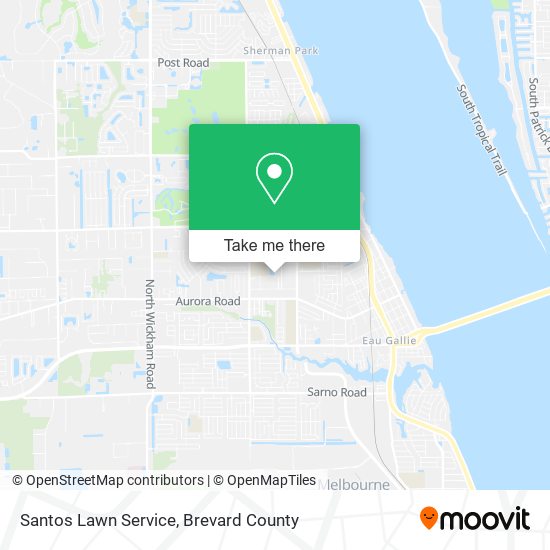 Santos Lawn Service map