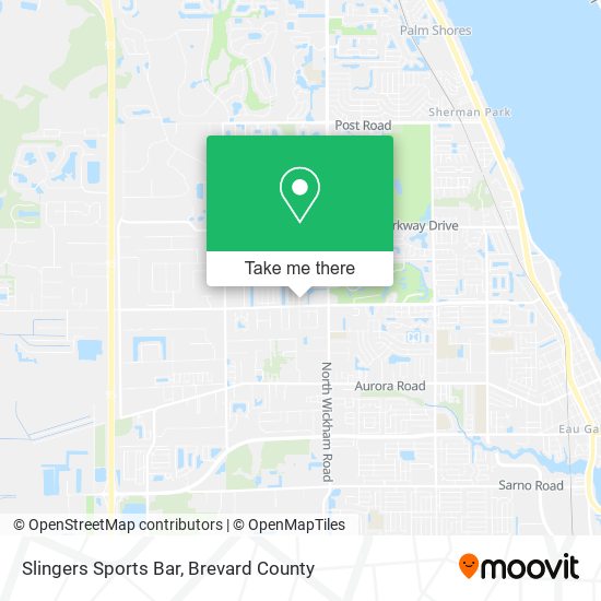 Slingers Sports Bar map