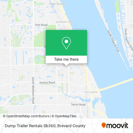 Dump Trailer Rentals Sb360 map