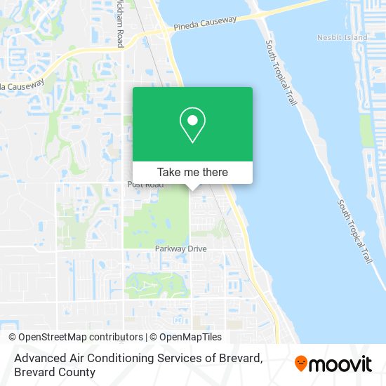 Advanced Air Conditioning Services of Brevard map