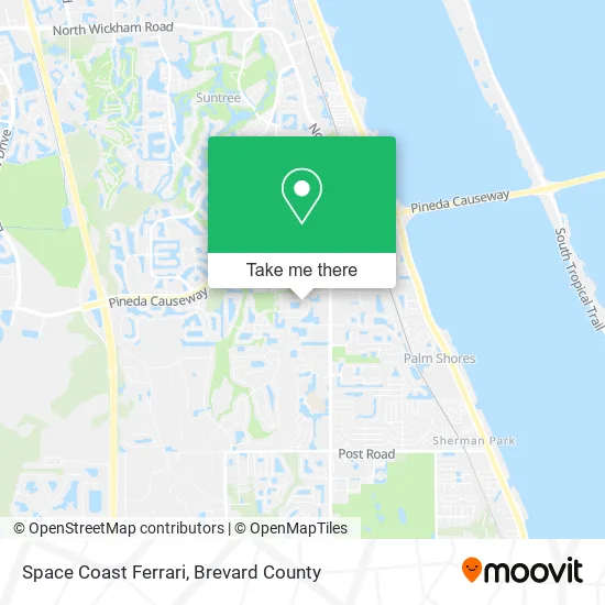 Space Coast Ferrari map