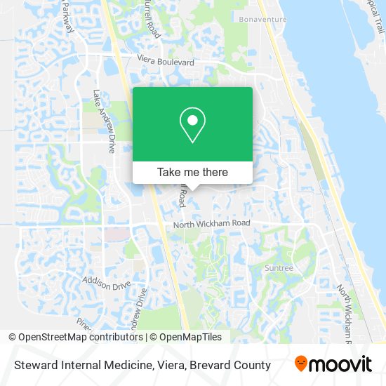 Steward Internal Medicine, Viera map