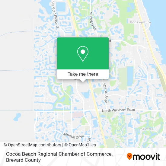 Cocoa Beach Regional Chamber of Commerce map