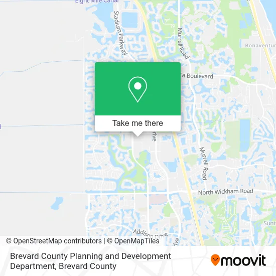 Brevard County Planning and Development Department map