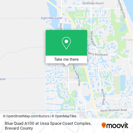 Mapa de Blue Quad A100 at Ussa Space Coast Complex