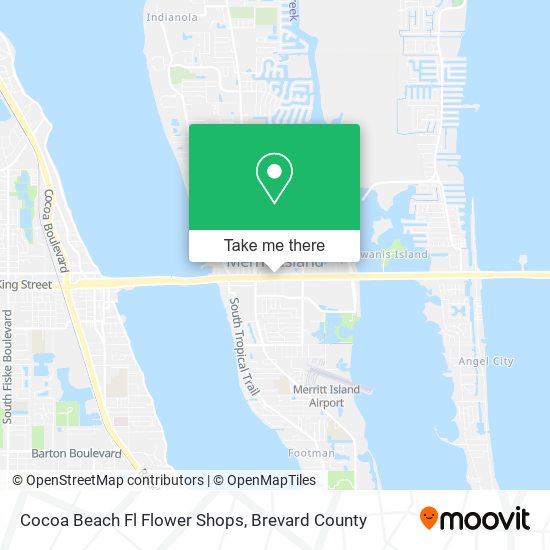 Mapa de Cocoa Beach Fl Flower Shops