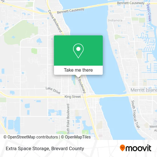 Extra Space Storage map