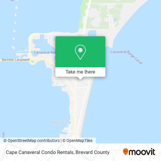 Mapa de Cape Canaveral Condo Rentals