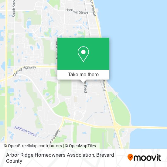 Mapa de Arbor Ridge Homeowners Association