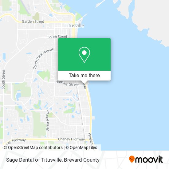 Sage Dental of Titusville map