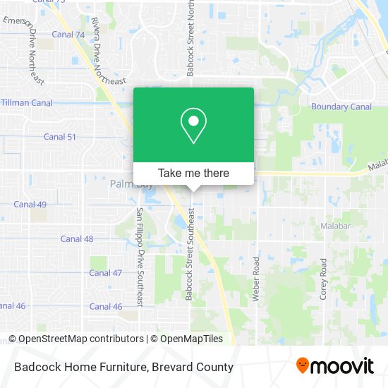 Mapa de Badcock Home Furniture