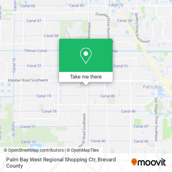 Mapa de Palm Bay West Regional Shopping Ctr