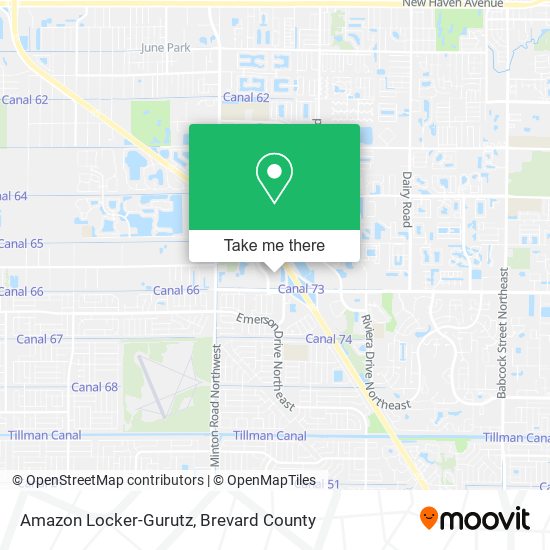 Amazon Locker-Gurutz map